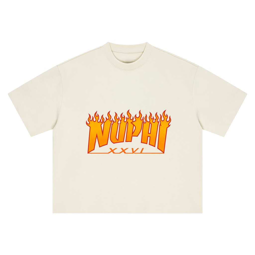 Fire Nuphi Logo Boxy Oversized T-Shirt