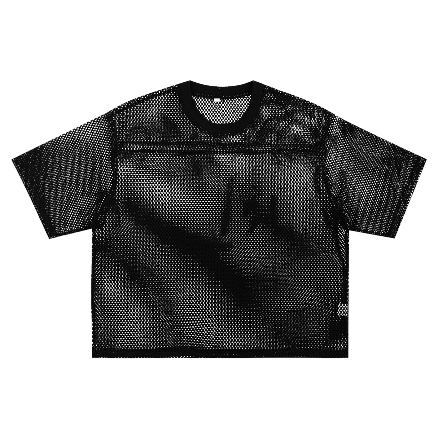 RW Skull Logo See-through Boxy Net T-Shirt